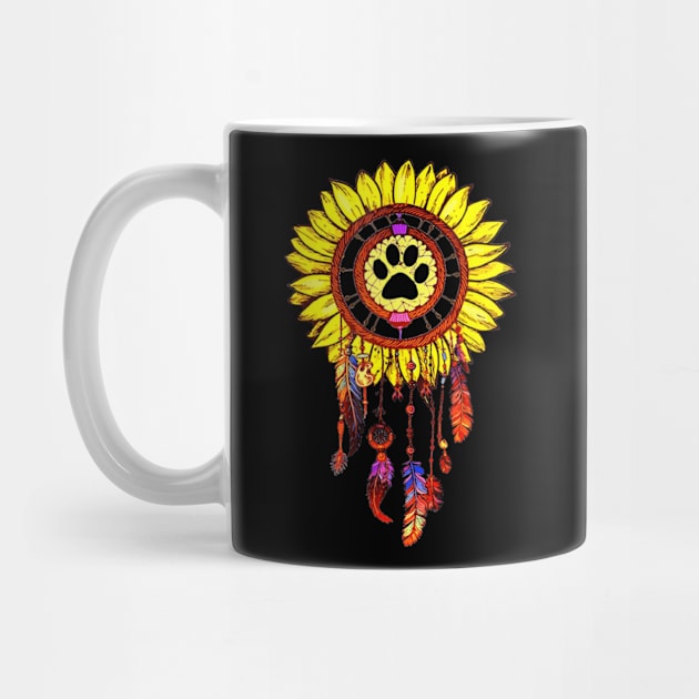 Dog Dream Catcher Sunflower Lover by mlleradrian